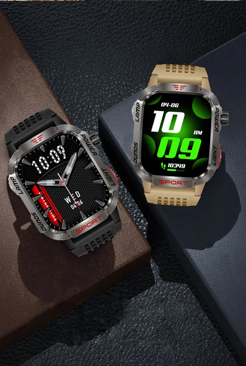 Men’s Waterproof Smartwatch with Bluetooth Calls & Fitness Tracking